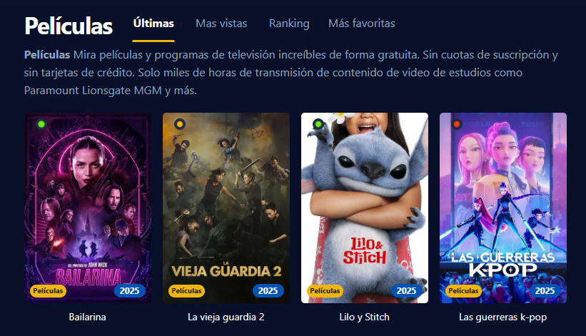 Imagen de la pantalla de StreamCloud